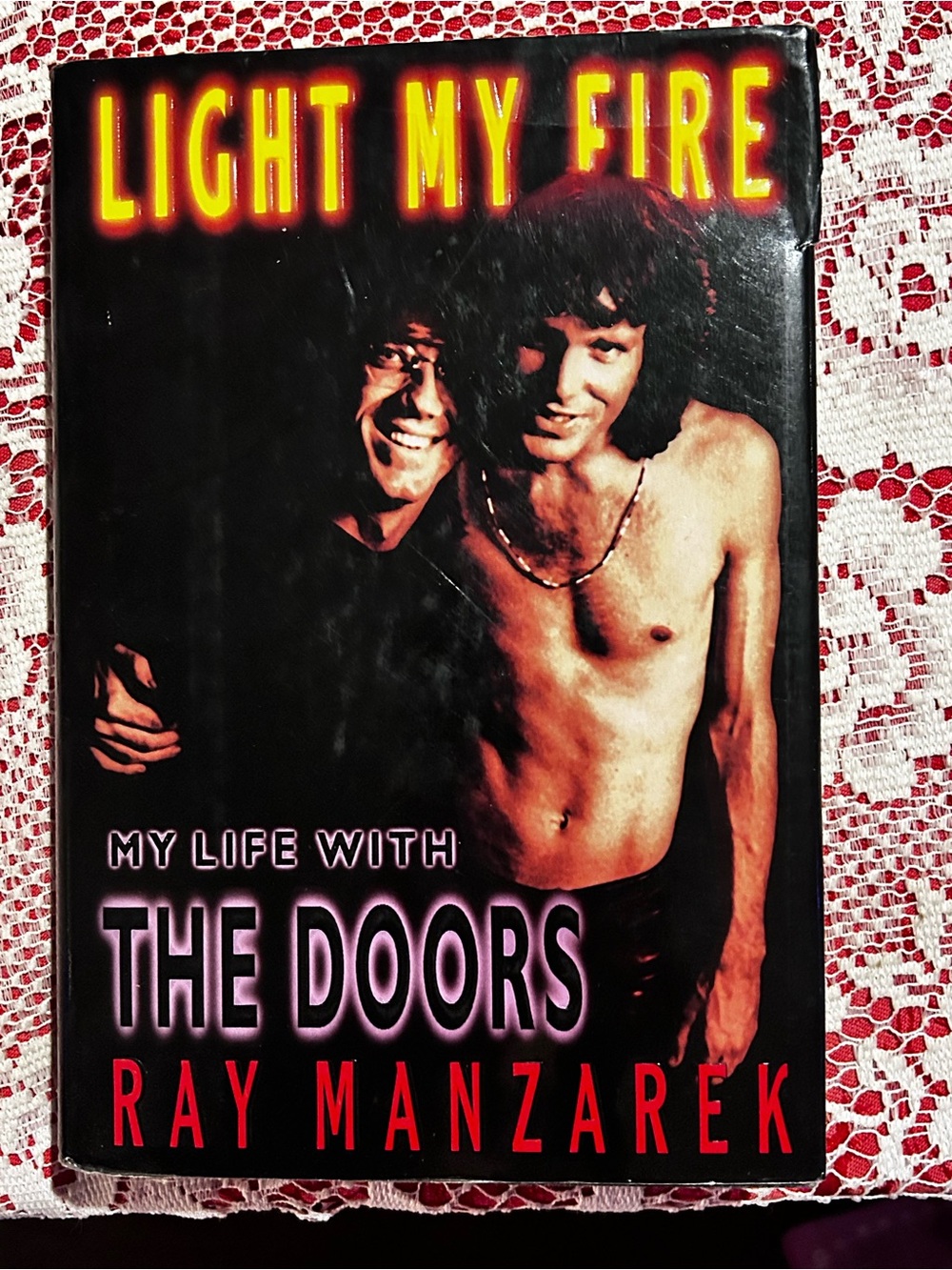 Light My Fire: My Life with The Doors by Ray Manzarek - Black & Red Cover